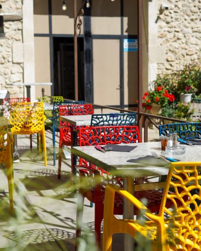 Restaurant extérieur Mas des Lonnes